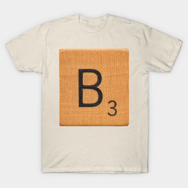 Scrabble Tile 'B' T-Shirt by RandomGoodness